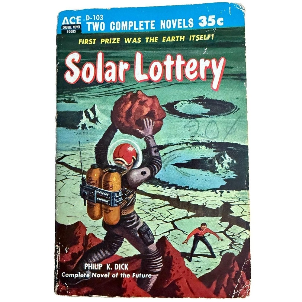 Solar Lottery Philip K Dick The Big Jump Leigh Brackett Ace Double D-103 1955